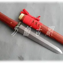 S4528 REDWOOD дымчатый дамасский шаблон сварной нож со стальным лезвием меч 13"