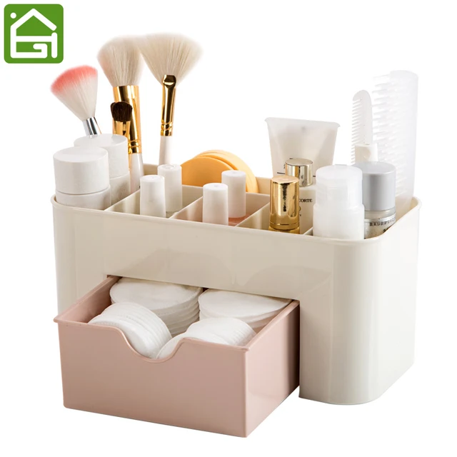 Cosmetic Jewelry Organizer Office Storage Drawer Desk Makeup Case Cosmetic Jewelry Organizer Office Storage Drawer Desk Makeup Case Plastic Brush Box Lipstick Remote Control
