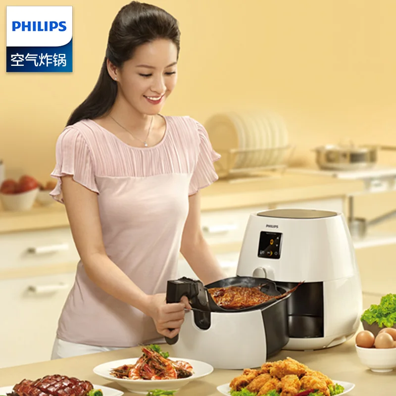 

WUXEY Electric Deep Air Fryer Household Intelligent No Oil Fryer Multifunctional 800g High Capacity White French Fries Machine