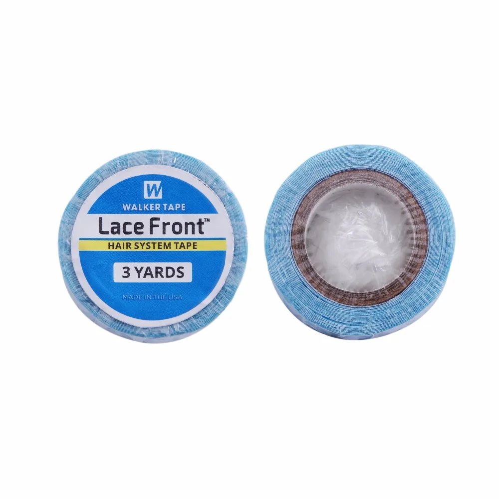 1 roll 0.8cm*3 yards super hair blue tape double-sided adhesive tape for hair extension/ lace wig/toupee