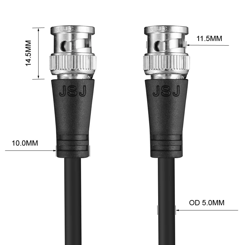  Digizulu BNC Cable 1080p HD 3G HD SD SDI for cctv camera monitor Security System 75Ohm RG59 Coaxial - 32731733274