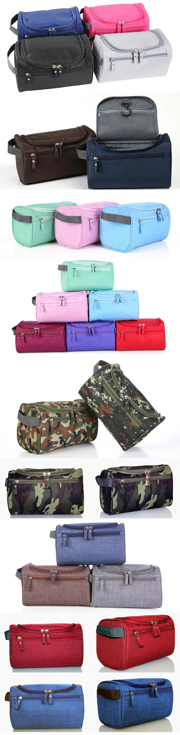 Большая емкость водонепроницаемых косметических сумок для туризма с разноцветным узором Милая косметическая сумочка женская косметичка Органайзер
