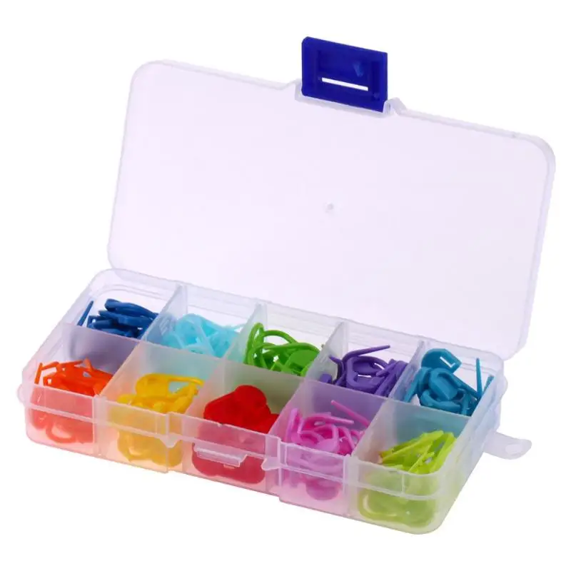 

120pcs/Box 10 Colors Knitting Accessories Crochet Locking Stitch Markers