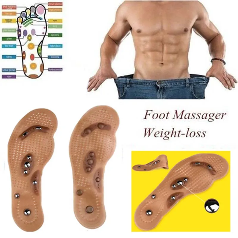 Unisex Men/Women Massage Insoles Therapy Care Plantar Fasciitis Heel Acupressure