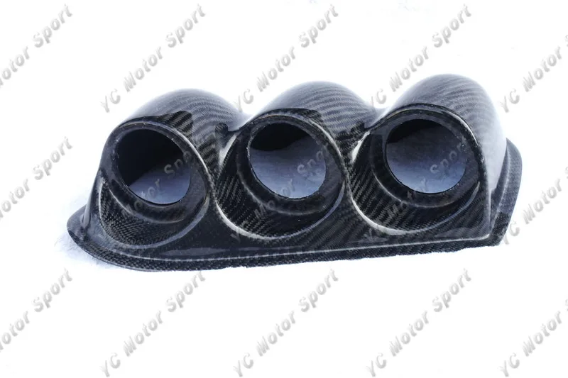 2001-2007 Mitsubishi Lancer Evolution 7 8 9 LHD Triple Dash Gauge Pod CF Option in 52 or 60mm (1)