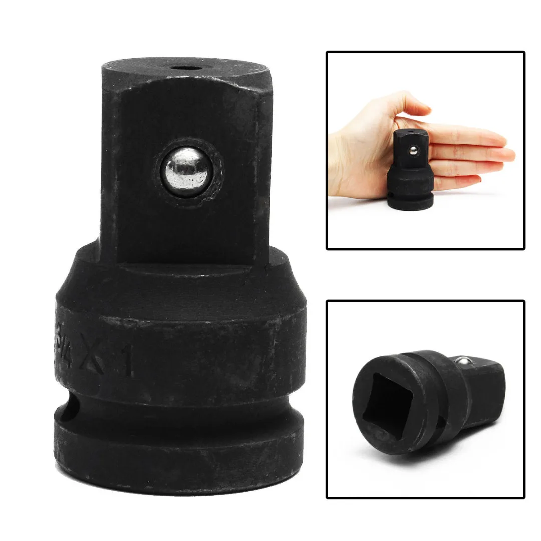 DWZ Black 3/4" to 1 inch Drive Air Impact Socket Reducer Adapter Heavy Duty Ratchet 