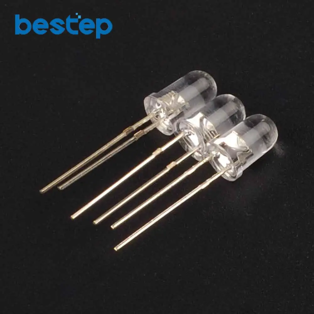 

100PCS Ultra Bright White LED 5mm 18000mcd Diode