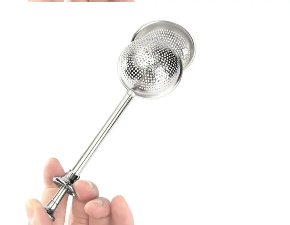 Telescopic seasoning ball bag soup ball tea bag tea leak tea filter tea bag stainless steel tea filter
