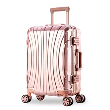 Модная тележка для багажа на колесах чехол для мужчин и женщин Спиннер чемодан на колесиках индивидуальный студенческий пароль 2" 24" 2" дюймов