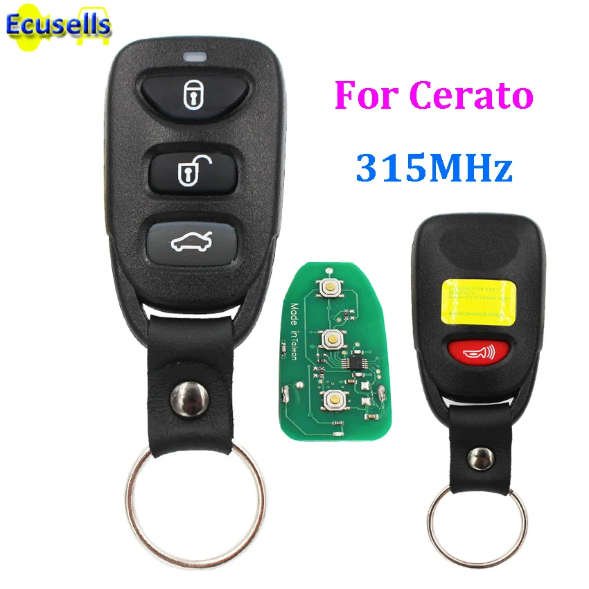 

Remote Control key fob 315MHz for KIA Cerato Optima 4/3+1 buttons