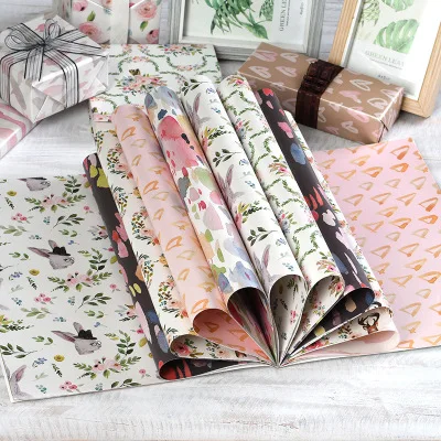 

Elegance Flowers Pearl Paper Gift Wrapping Paper Book patterns Scrapbooking Paper pack Set,DIY paper craft