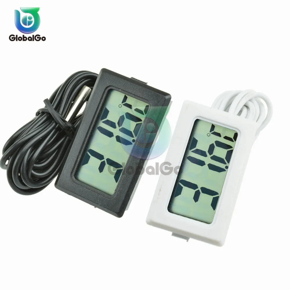 

LCD Digital Thermometer 1M Cable Fridge Freezer Thermograph Temperature Sensor Meter Tester TPM-10 Home