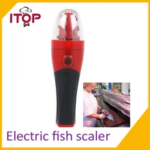 Free Shipping Electric Rechargeable Handheld Fish Scaler Kitchen Scale Fish Tool 220V Europe Plug