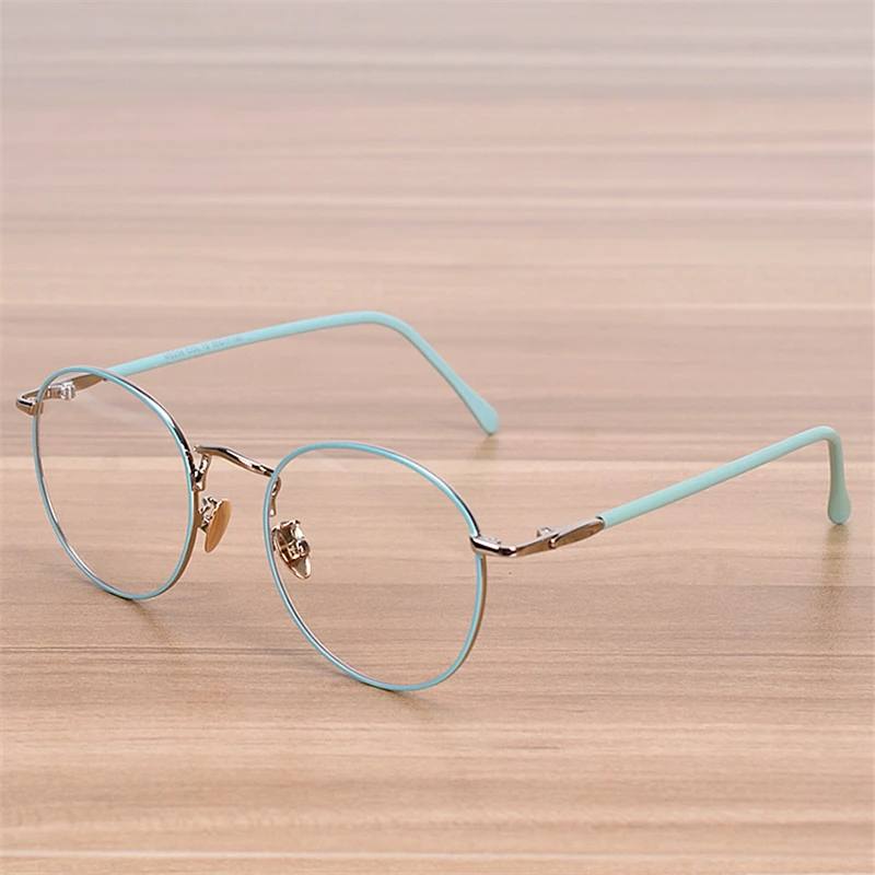 

Fashion Round Frame Eyeglasses Women Men High Quality Glasses Frames Students Elegant Prescription Optical Frame Female Eyewear