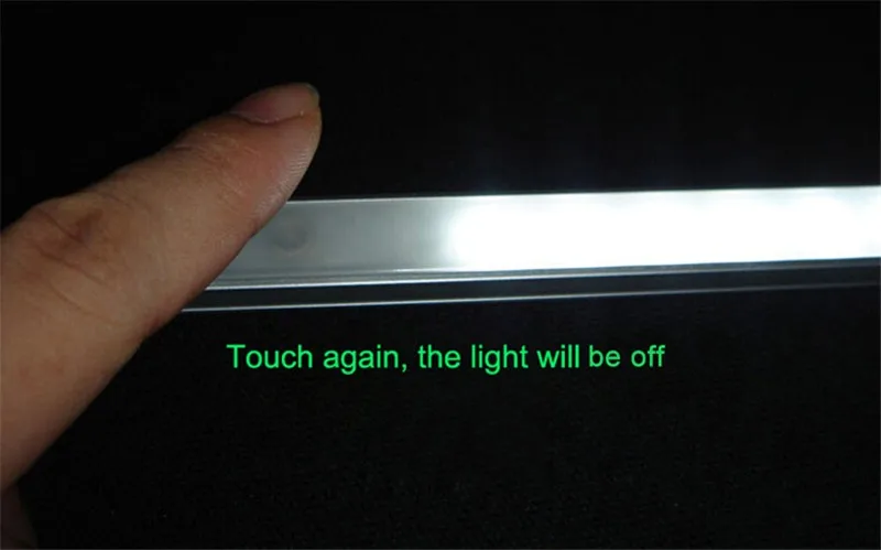 CLAITE затемненный под шкаф светильник 50 см 10 Вт SMD5730 датчик движения руки светодиодный светильник с жесткой полосой DC12V светодиодный ночной Светильник для домашнего использования