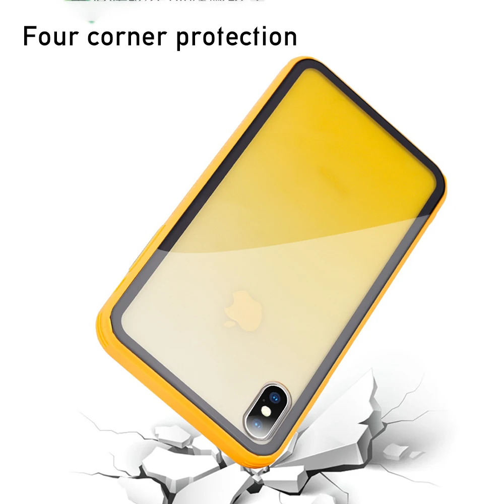 OTAO-Gradient-Transparent-Case-For-iPhone-XR-XS-MAX-X-Tempered-Glass-Candy-Color-Back-Cover (1)