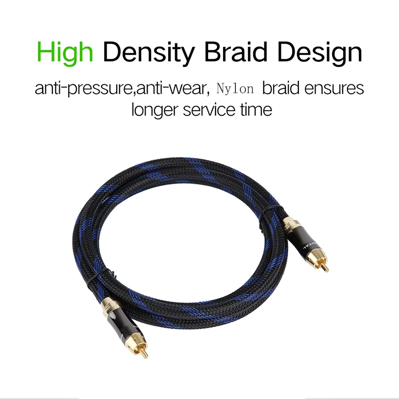Аудиокабель HIFI 0 5 м 1 2 3 дюйм RCA кабель для сабвуфера|subwoofer cable|speaker cableaudio cable |