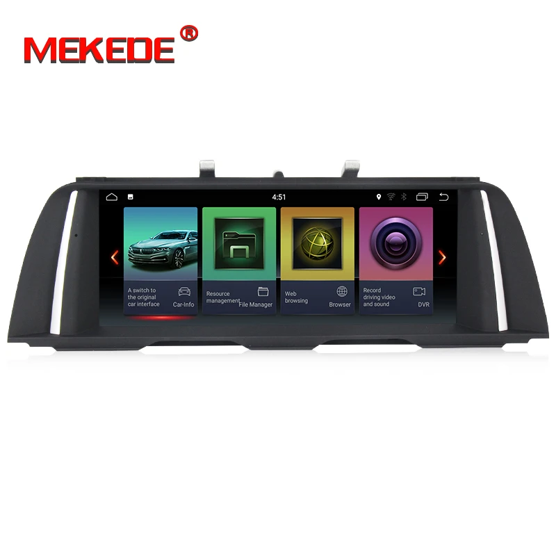 Clearance MEKEDE android 9.0 Car DVD GPS Player For BMW 5 Series F10 F11 (2011-2016) CIC/NBT Auto Radio Multimedia Navigation 520i Stereo 1