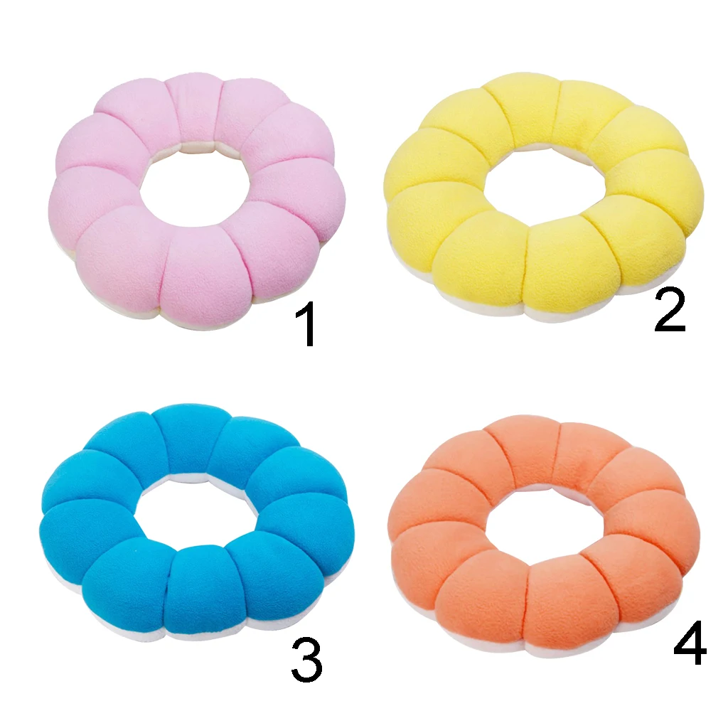 Donut Ring Cervical Neck Pillow Outdoor Sports Car Decoration Travel Twist Flower Shape Pillow