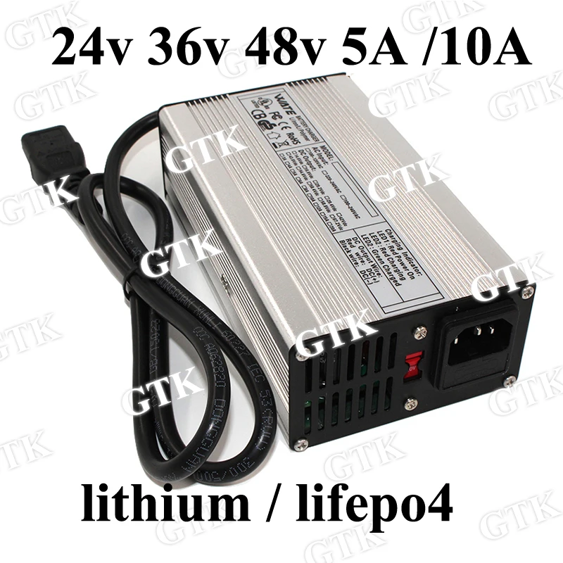 Высокое качество 24v 10A 5Aquick умный литий-ионный Зарядное устройство lifepo4 48v 10A быстрое зарядное устройство 24v 36v 48v 5A 10A lifepo4 батарея свинцово-кислотный