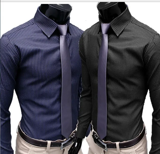 Free Shipping 2017 Fashion Men Business Formal Slim Long Sleeve Free Shipping 2017 Fashion Men Business Formal Slim Long Sleeve Office Suits Shirts Plus Size M L Xl In Dress From S Clothing