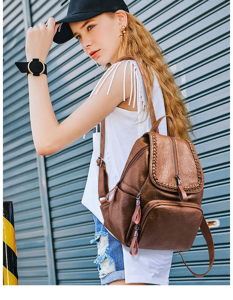 Винтажный женский рюкзак, повседневный Большой Вместительный школьный рюкзак в консервативном стиле, сумка на плечо, дорожная сумка, карманный вязаный Рюкзак Mochila XA310H
