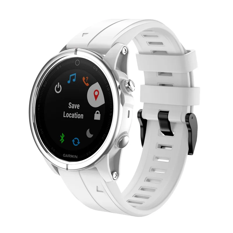 20 мм силиконовый ремешок для часов браслет на петле для Garmin Fenix 5S Fenix 5S Plus NK-Shopping - Цвет: White