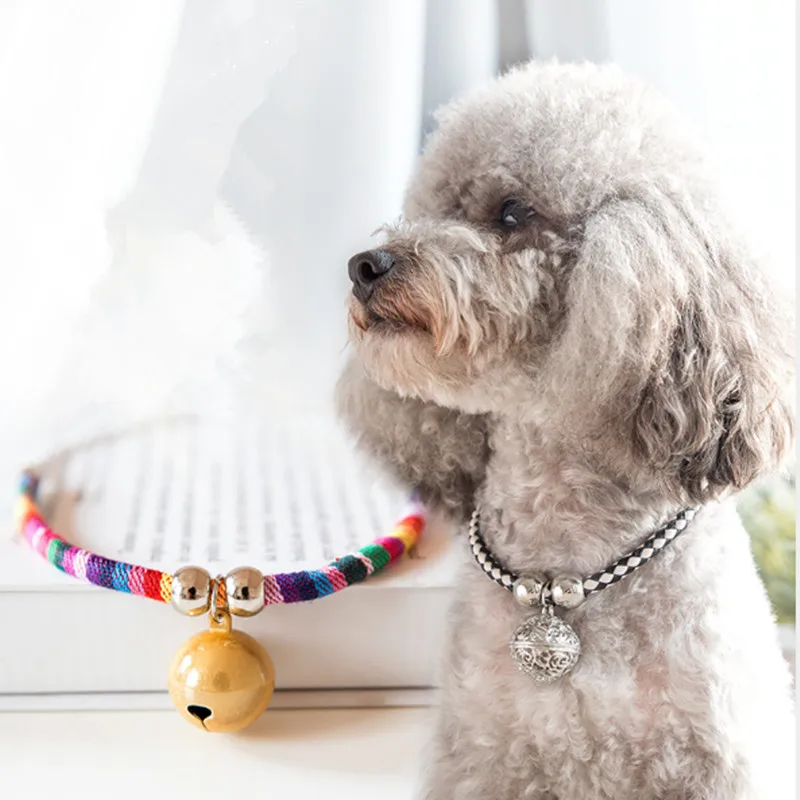 Handmade Pet Collar Hemp rope weaving Personality Pet Supplies Colorful
