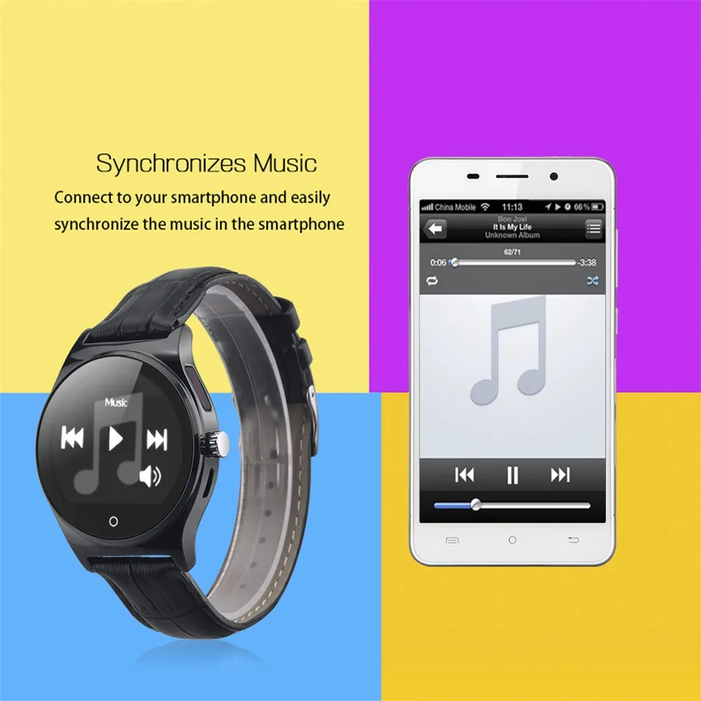 Hot RWATCH R11 Smart Watch Infrared Remote Controller Heart Rate Calls SMS Sedentary Reminder BT Music Pedometer for Android IOS19