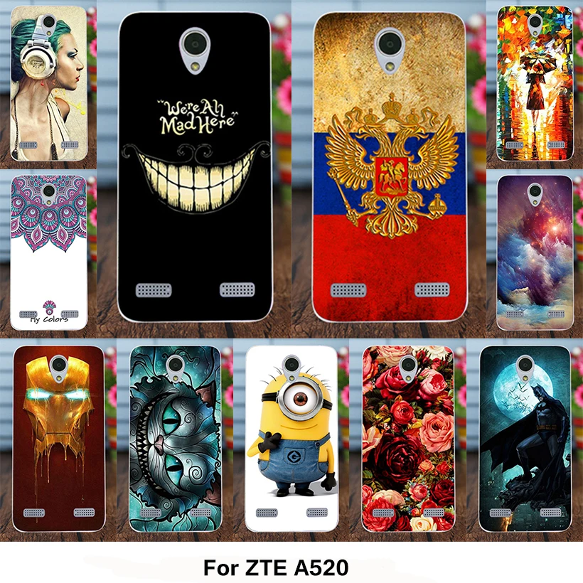 

Ojeleye Silicone Phone Cover Case For ZTE Blade A520 A 520 BA520 5.0 inch Case Fundas Cover Soft TPU Housing Skin Bags