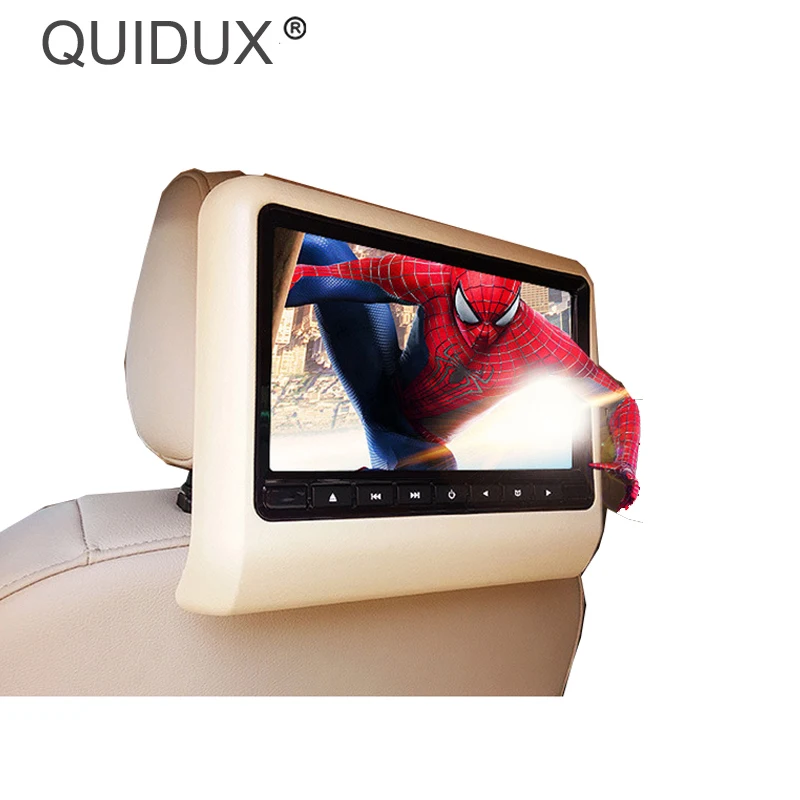 QUIDUX 10 1 дюймов HD Автомобильный подголовник DVD плеер TFT ЖК экран RCA монитор аудио