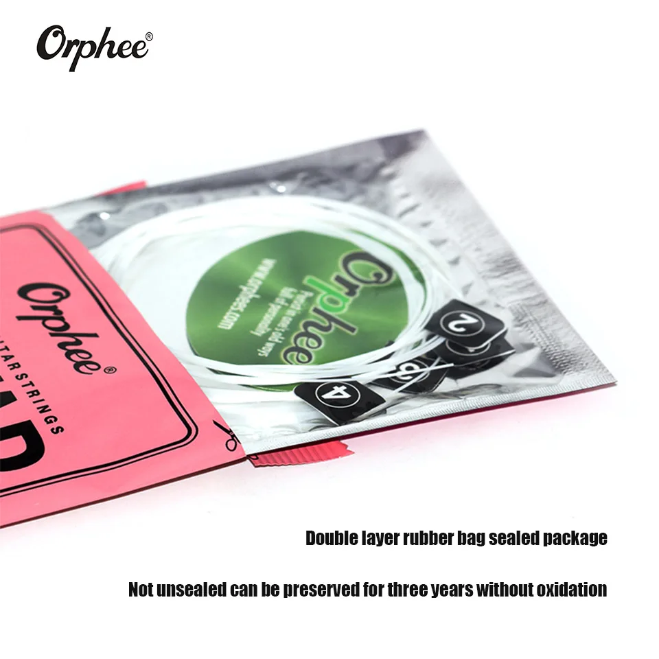 Orphee 1 Набор белых нейлоновых Струны для укулеле 1st 4 го Гавайского гитарного