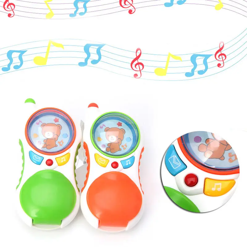 

New 1Pc Child Baby press button music sound Educational Toy Gift Baby kids Cell Phone Gift