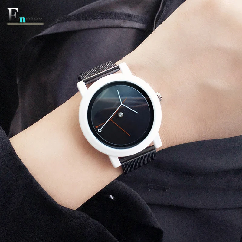 Enmex, креативный дизайн, женские наручные часы, филиал, концепция, краткое, нержавеющая сталь, простое лицо, природа, модные кварцевые женские часы