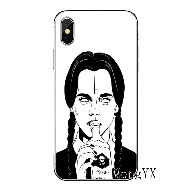 Weday Addams family для Apple iPhone 8 7 plus 6s 6 plus X XR XS Max SE 5S 5c 5 4S 4 TPU мягкий чехол для телефона - Цвет: Addams-Family-A-12