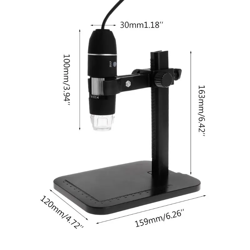 2MP 1000X 8LED USB Цифровые микроскопы эндоскопическая увеличительная камера HD КМОП-сенсор