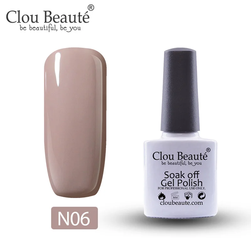 Гель-лак для ногтей Clou Beaute телесного розового и красного цвета, 10 мл, 55 цветов, Полупостоянный УФ-лак, Гель-лак для ногтей, впитывающий Гель-лак для ногтей - Цвет: N06