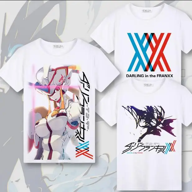 DARLING в FRANXX ноль два рубашки женские и мужские для мальчиков девочек детская