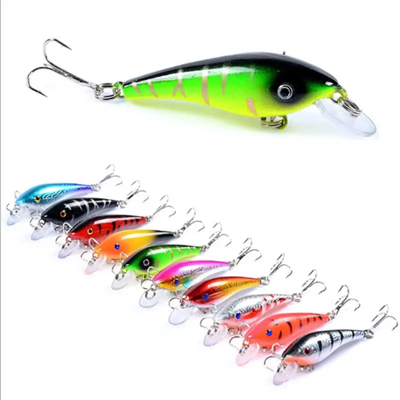 

lure 10 colour 5.7cm/4.4g crappi plastic led fish noebi float minnow tackl steel unpaint lbait jig lure japan marlin