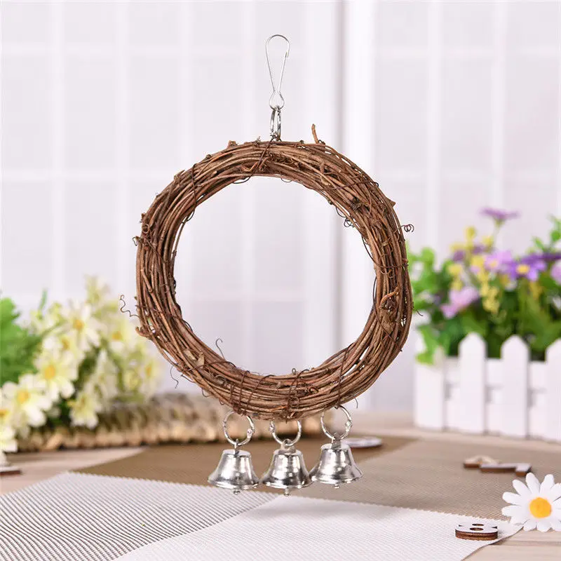 Bird Parrot Cage Swing Chew Bites Toy For Parakeet Conure Cockatiel Cockatoo brid accessories
