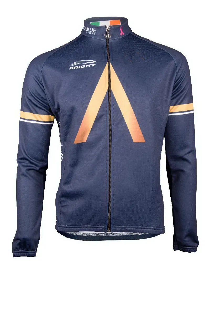 Spring Summer Long Cycling Jerseys 2017 Aqua Blue Pro Team Mtb Long