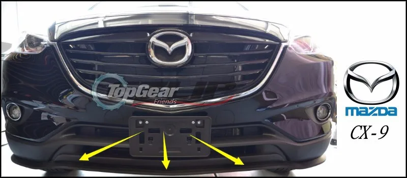 Defletor para tg para Mazda Cx-9 Pára-choques Lábio - Frente Spoiler Amigos Carro Vista Tuning Corpo Kit Tira Saia cx 9 Cx9 5 Saia abertura frontal