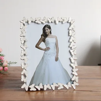 

Butterfly Metal Picture Frame Simple Style Wedding Dress Photo Frame Living Room Bedroom Decoration Photo Frames Best Gift