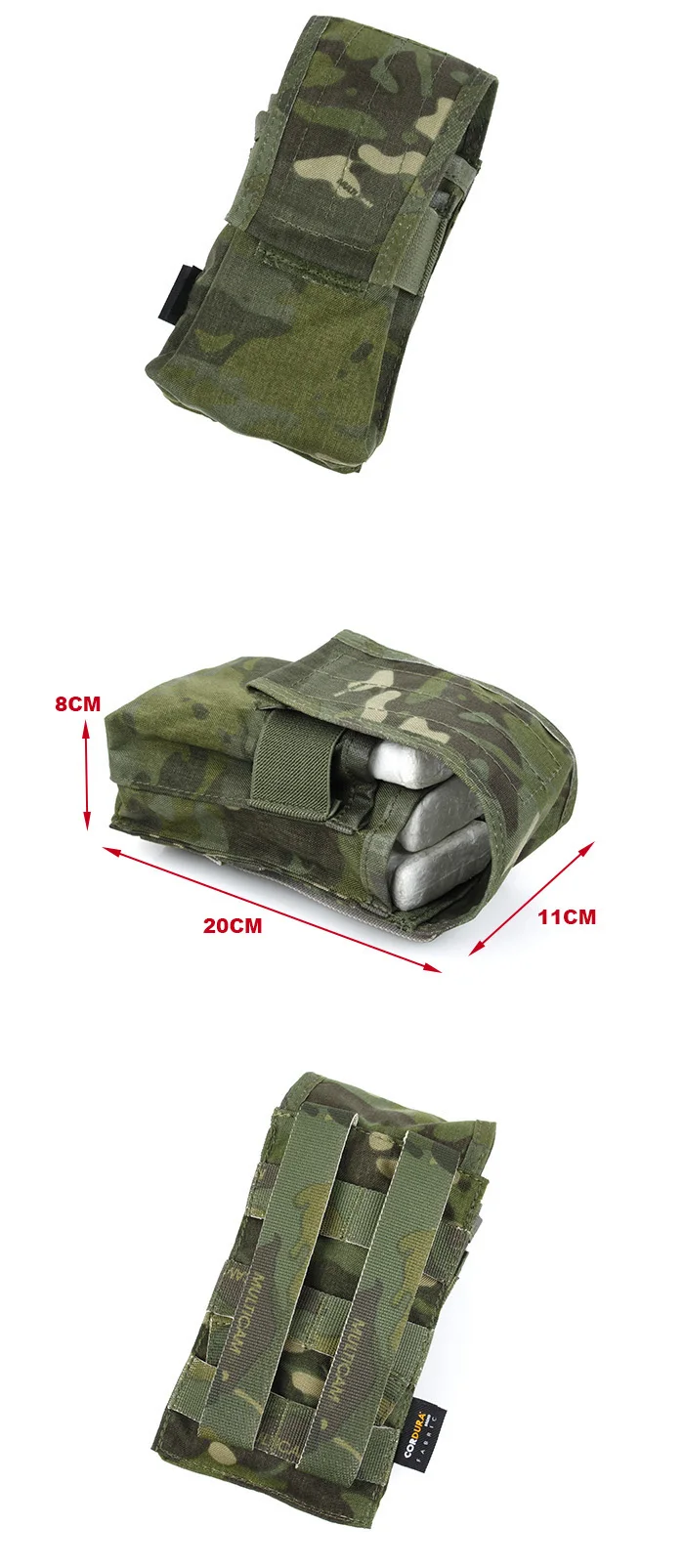 TMC двойной MOLLE Mag Pouch HK417 журнал мультикам Тропик(SKU050977