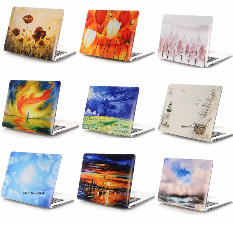 

Cartoon Printing Matte Hard Cover Case For Apple Macbook Air 11 12 13 Pro 13 15 Touchbar A1706 A1707 A1708 Retina 12 13 15