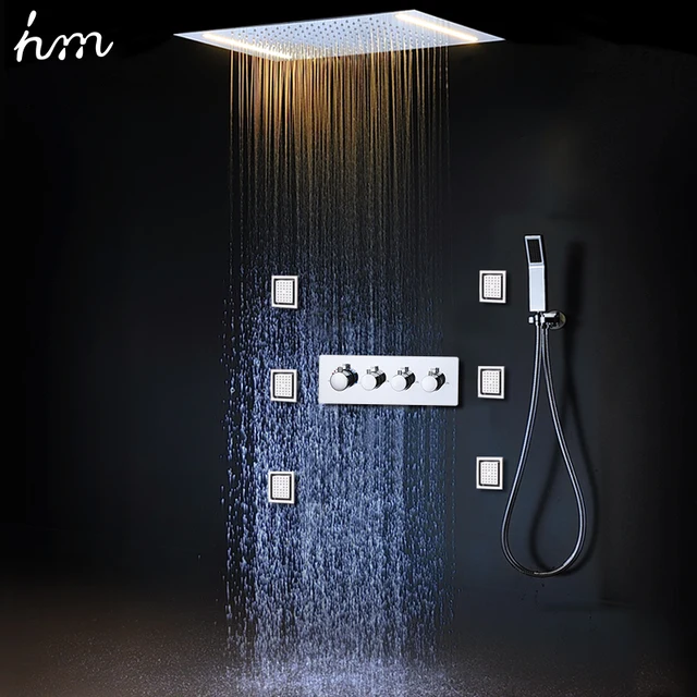 Aliexpress.com : Buy hm LED Rain Shower Set with 2 Lights with ... Aliexpress.com : Buy hm LED Rain Shower Set with 2 Lights with ...