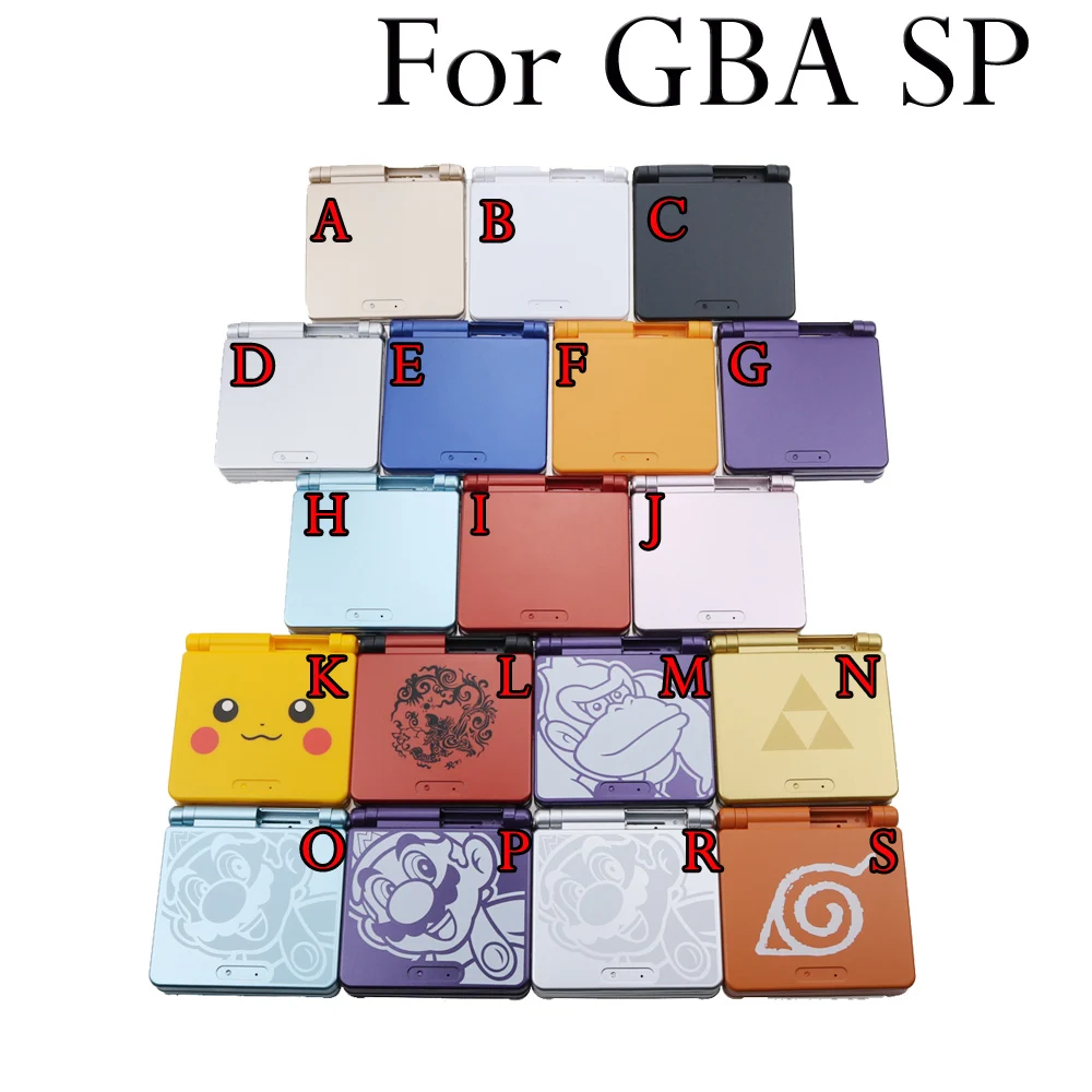1 Set Cartoon Limited Edition Full Housing Shell replacement for Nintendo Gameboy Advance SP for GBA SP Game Console Cover Case