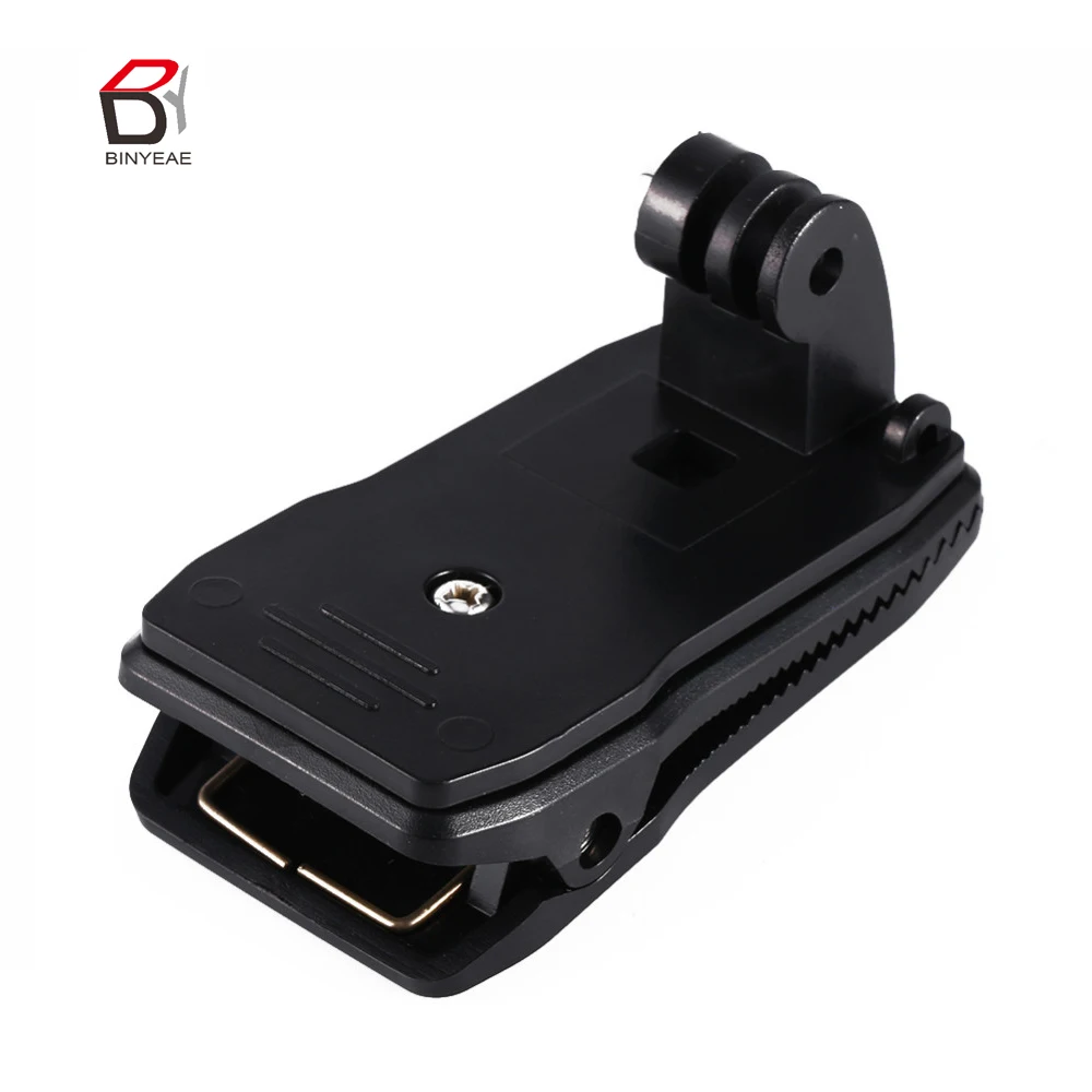 

360 Degree Rotary Backpack Hat Clip Clamp Mount for Gopro Hero 5 3 4 Session SJCAM SJ4000 For Xiaomi Yi 4K Go Pro Accessory