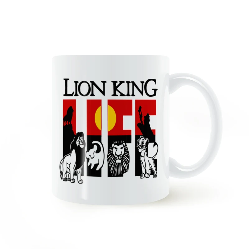 

Lion King life Mug Coffee Milk Ceramic Cup Creative DIY Gifts Home Decor Mugs 11oz T831