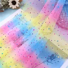 Цветная вуаль, ткань для оконных штор, домашний декор, для гостиной, спальни, кухни, ДЕКОРАТИВНЫЙ Тюль, ткань для шитья, платье-пачка, ткань